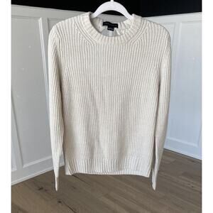 Sanctuary Womens Gray Loose Knit Open Back Crew Neck Sweater NWT Size Large